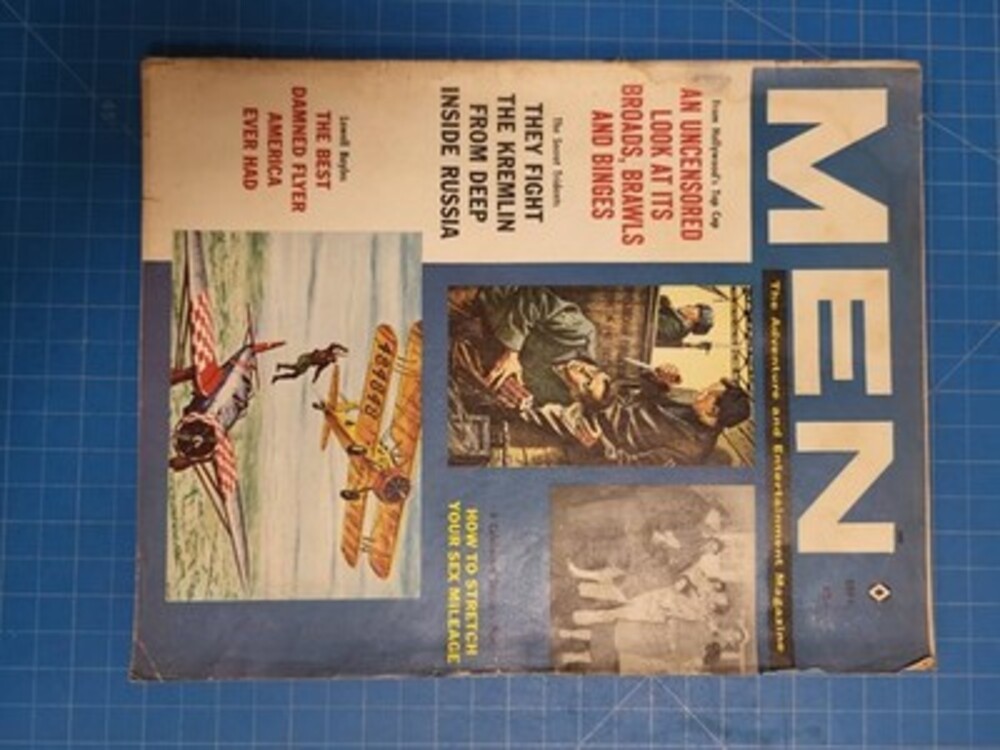 MEN Magazine September 1960 Adventure Entertainment Vintage Mens Interest Pulp